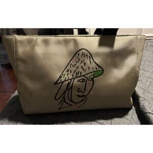 Kate Spade & Maira Kalman Tulip Bulbs Zip Closure Medium Tote Pre-owned